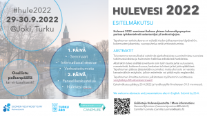 Hulevesi 2022 call for abstracts